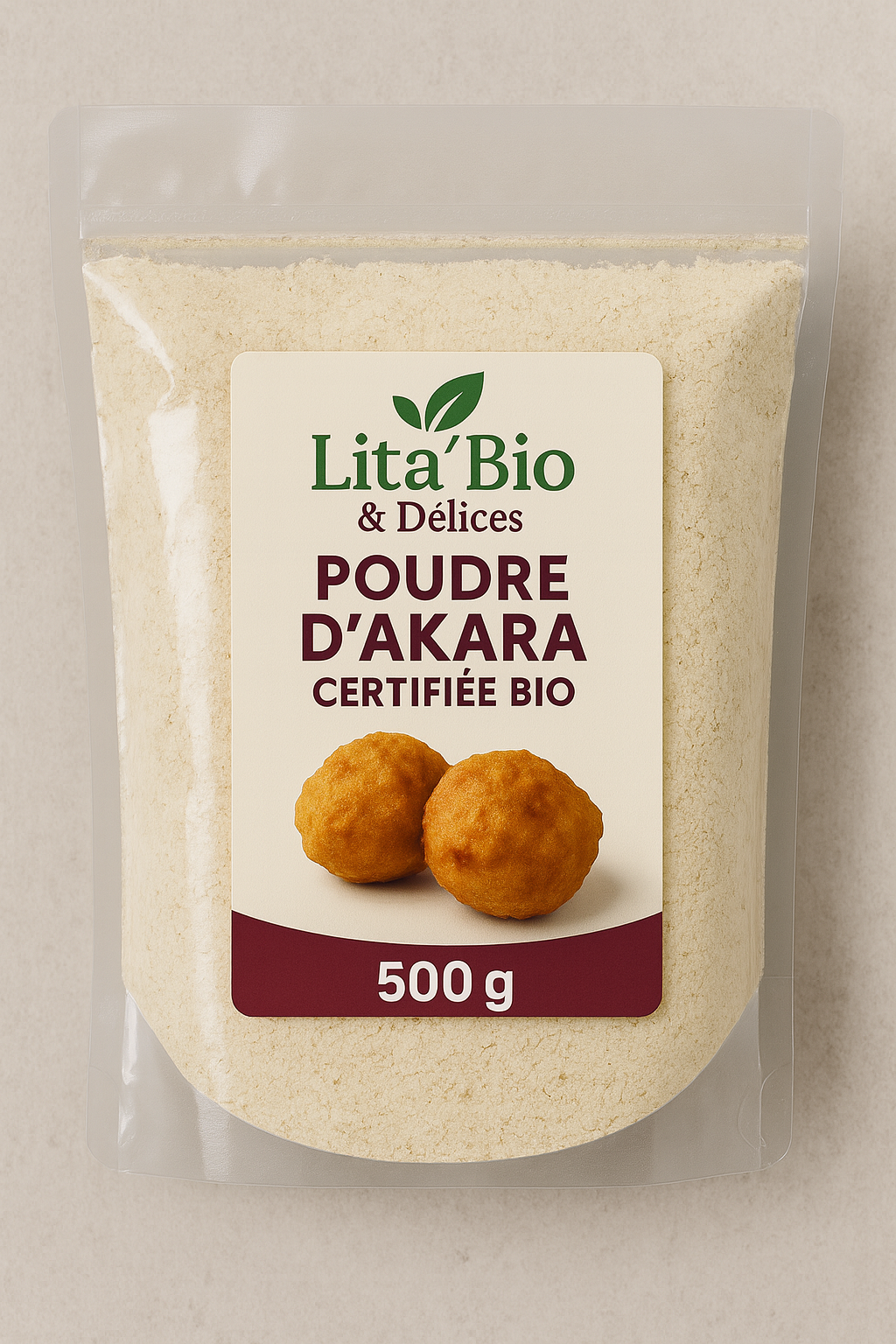 Poudre d’Akara 500 g – Niébé Naturel